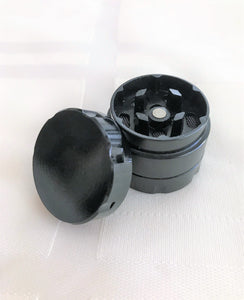1" Mini Metal Grinder - 3 piece in Jet Black
