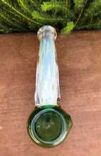 6” TOBACCO Smoking Pipe Green Herb bowl Sherlock Thick Fumed Glass Hand Pipe