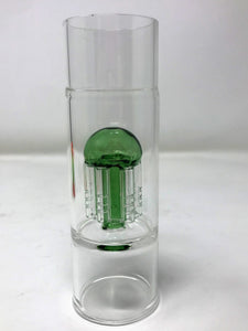 Best 15" Silicone Detachable Bong Glass 8 Arm Tree Perc 14mm Bowl 4 Part Grinder