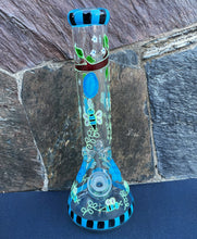 Thick Glass 13.5" Best Beaker Bong W/Bee & Honeycomb Glow in the Dark Design