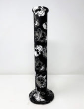 Best Thick Black Silicone Unbreakable Straight Bong Skull Design Quartz Banger