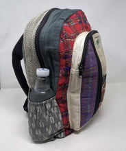 All Natural Hemp Handmade Multi Pocket Light Backpack/Daypack