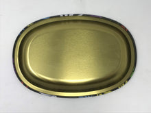 Oval Metal Tray 8"x 6" with Colorful Marijuana Leaves
