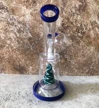 Thick Glass 6" Water Rig Colored Shower Perc. 14mm Male Glass Bowl - Twilight