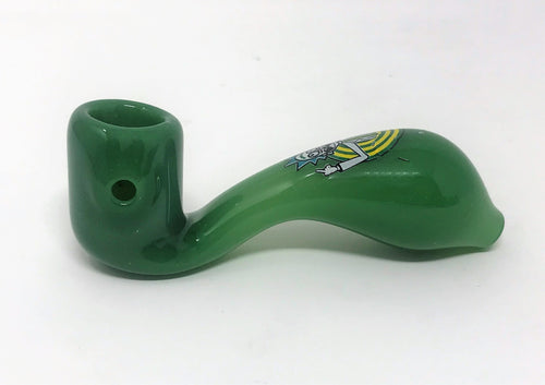 Mini Handmade Sherlock Hand Pipe Emerald Green Rick and Morty - Design will Vary