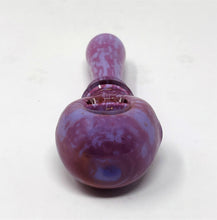 Beautiful Thick Frit Purple Glass 5.4" Hand Spoon Pipe