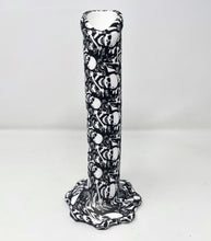 10" Straight Silicone Unbreakable Bong Skull Design 14mm/18mm Dual Use Bowl