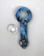 4" Silicone Hand Pipe Cool Design w/Glass Screened Bowl