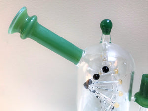 Collectible 8.5" Best Water Rig Pipe w/Rotating DNA Glass Design 14mm Herb Bowl