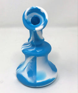 Thick Silicone Unbreakable Detachable 5" Rig Shower Perc. 14mm Male Slide Bowl