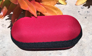5" Padded Zip Pouch, Protective Hard Case For Glass Pipe Storage - Great for travel! Cherry Pick