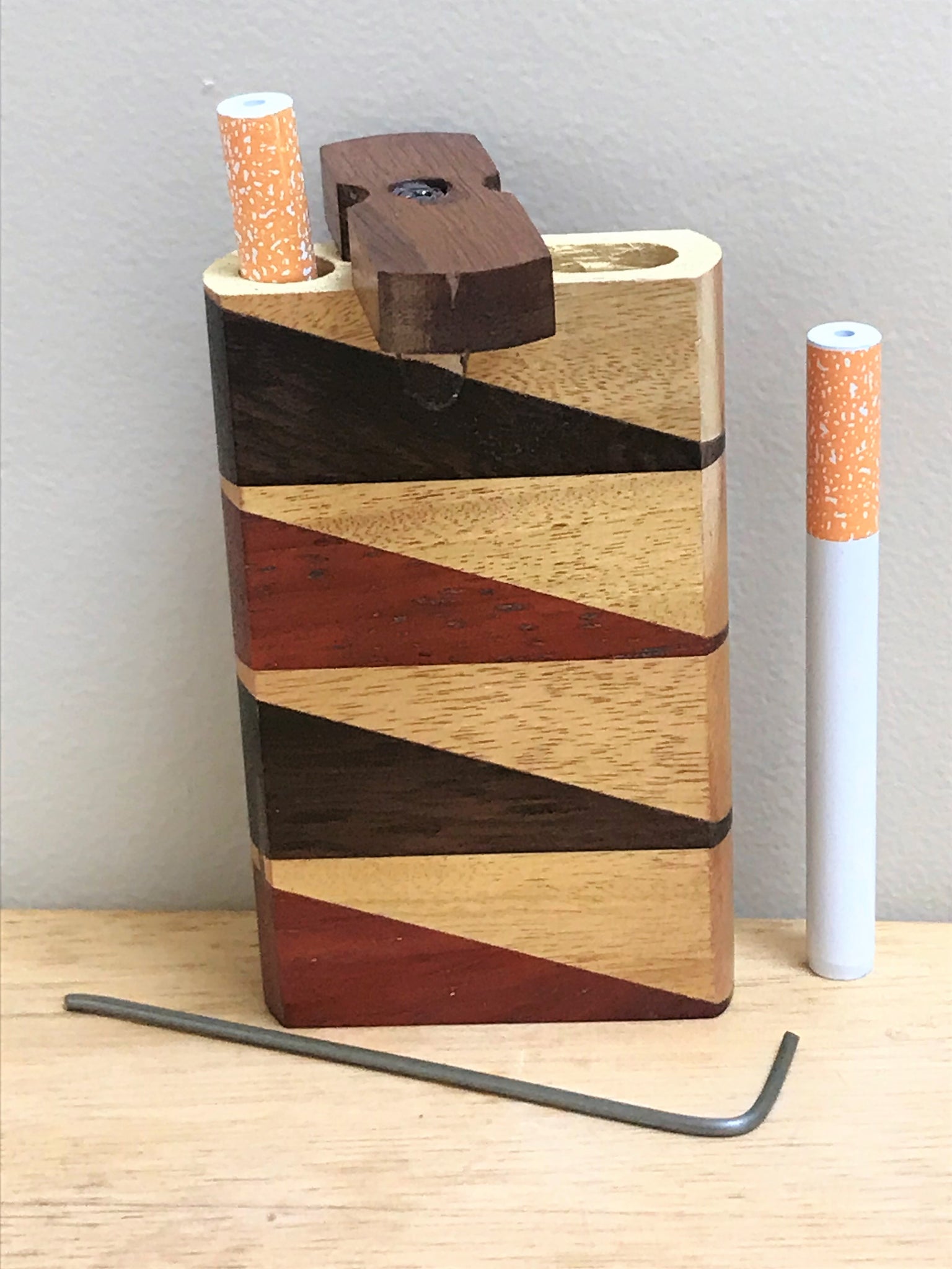 tobacco stash ACID Collectors Tin Hot Sale Handmade Wooden Smell