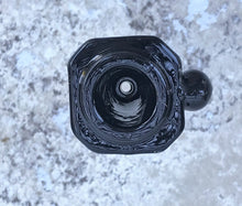 14mm Female Thick Glass Slide Bowl w/Notch in Black