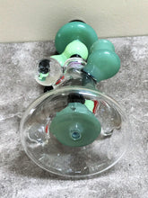 8" Unique & Collectible, Handmade Thick Glass Shower Perc. Rig with 2-14mm Male Bowls - Rocket Launcher
