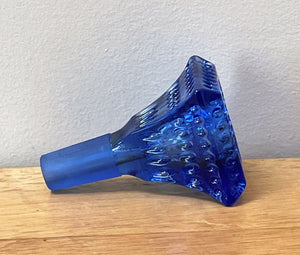 Beautiful Elegant Thick Blue Glass 14mm Male Large Bowl