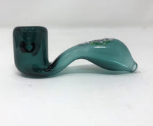 Mini Handmade Sherlock Hand Pipe Transparent Green Rick & Morty Design will Vary