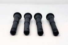 4" Food Grade Silicone Downstem 18mm Male to 14mm Female (4 Pack) Black