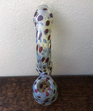 Collectible Thick Fumed Glass 8" Bubbler Hand Pipe