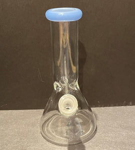 Best Thick Glass 8" Beaker Bong 14mm Male Lavender Diamond Bowl