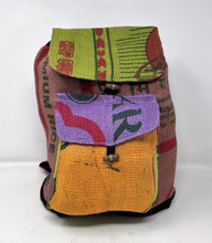 100% Recycled Jute, Handmade Large Bag Backpack