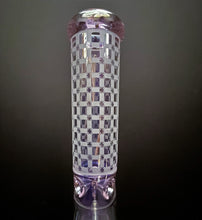 Beautiful Shimmering Thick Glass13" Beaker Bong w/Pink Accent &Diamond Pink Bowl