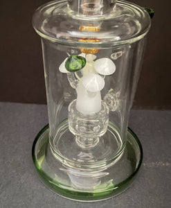 Collectible 11.5" Glass Rig w/Multi Color 'Shrooms inside & Mushroom pipe