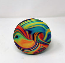 Thick Silicone Detachable Beaker 9" Bong Multi Color Swirl Design