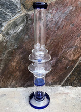 16" Thick Glass Double Shower Perc & Honeycomb Rig w/Ice Catchers &  2 - Bowls