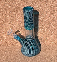 Thick Glass Bong 8.5" Beaker Ice catcher dome Perc Slide Stem w/Bowl