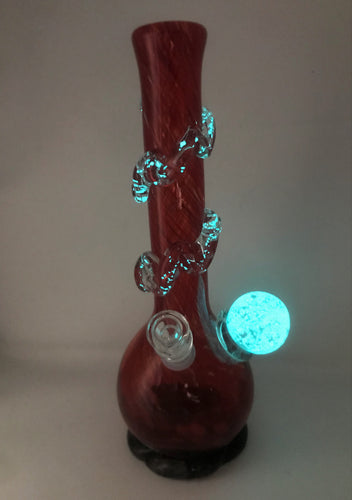 Thick Heavy Soft Red Glass 13