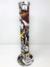 14" Graphic Design Bong in Thick Silicone with Ice Catcher &  2 - 14mm Slide Bowls