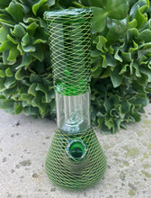 8" Beaker Bong Dome Perc Ice Catchers Glass Stem with Bowl