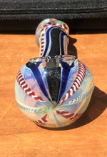 Thick Fumed Glass with Dicro Stripe Best 5" Spoon Hand Pipe Zipper Padded Hard Case