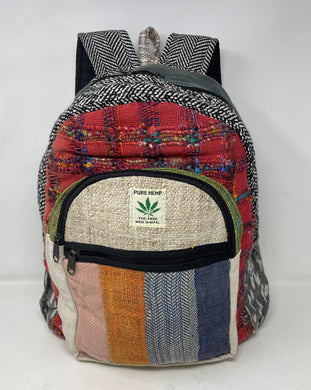 Himalayan Handmade Multicolor Pure Hemp Backpack