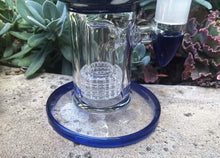 Thick Glass 8" Rig Shower Perc Mushroom Design 2-18mm Bowls + Mushroom Hand Pipe