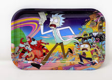 Metal Rolling Large Tray w/Rick and Morty Design with accessories