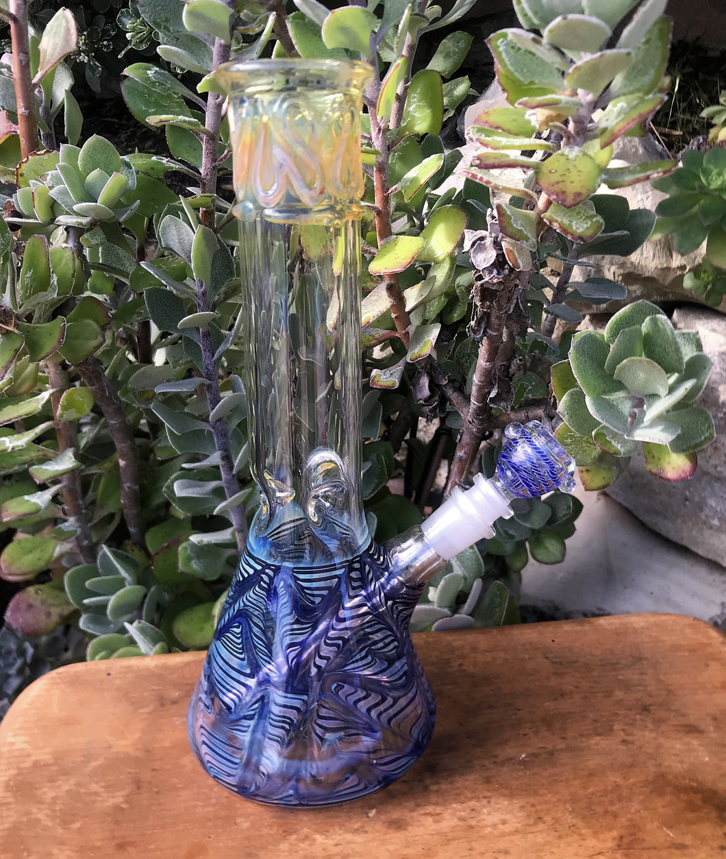 Thick Fumed Glass Beaker 12