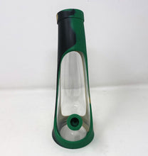 Detachable Silicone & Thick Glass 9" Horn Best Water Bong 2 - 14mm Bowls