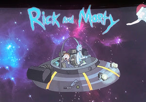 Collectible Rick and Morty Design Metal Rolling Large Tray