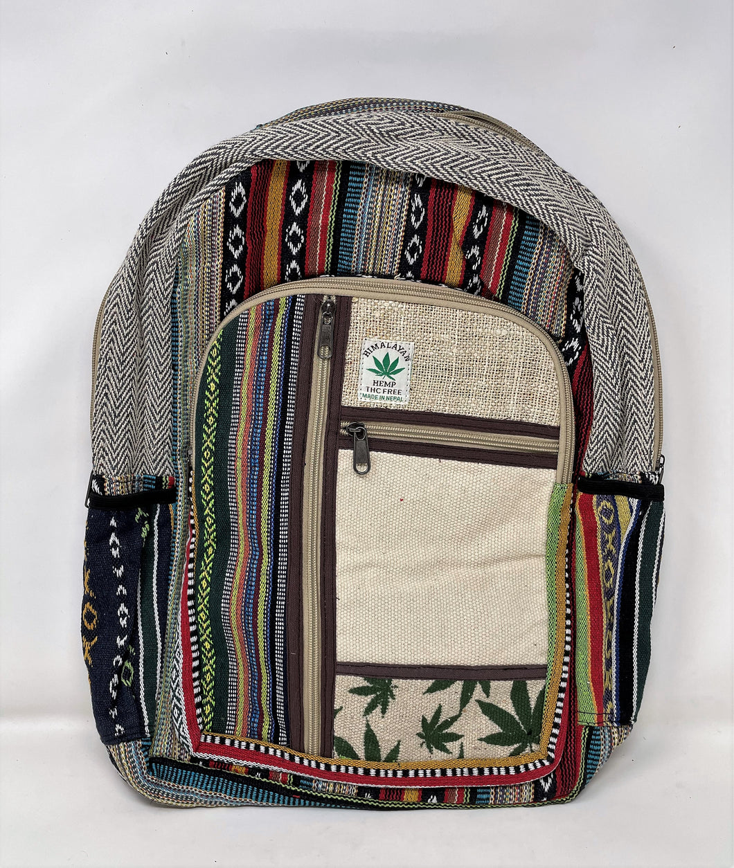 Unique Design Hemp Backpack Multi Pockets (THC FREE)