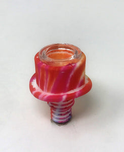 Tie Dye Silicone Detachable Unbreakable 14" Pipe/Bong Silicone w/glass Bowl