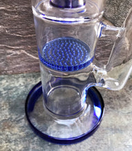18" Thick Glass Honeycomb Rig w/2 Shower Perc's & Dome Perc + 18mm Yoda Bowl - Above All Levels