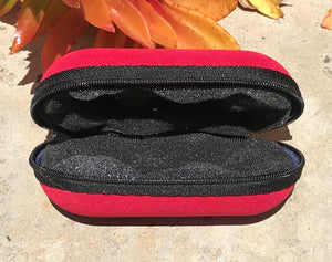 5" Padded Zip Pouch, Protective Hard Case For Glass Pipe Storage - Great for travel! Cherry Pick