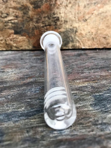 4" Tick Glass 6 Cuts Scientific Downstem Diffuser 14MM To 18MM - Volo Smoke and Vape