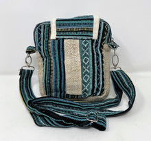Hemp Crossbody/Shoulder Sling Bag with 3 in 1 Coin Purse - Blue