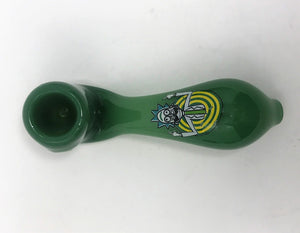 Mini Handmade Sherlock Hand Pipe Emerald Green Rick and Morty - Design will Vary