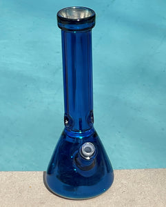 Cool Blue 13" Thick Glass Bong Ice catchers 14mm Slide Bowl