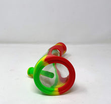 Silicone & Glass 9" Horn Water Bong 14mm/18mm Dual use Bowl