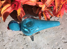 Collectible Handmade 5" Parrot Best Thick Glass Hand Pipe Bowl - Teal