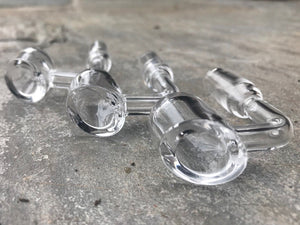 100% Quartz Bucket Super Thick 14mm Clear Male 45 Degree (3 Pack) - Volo Smoke and Vape